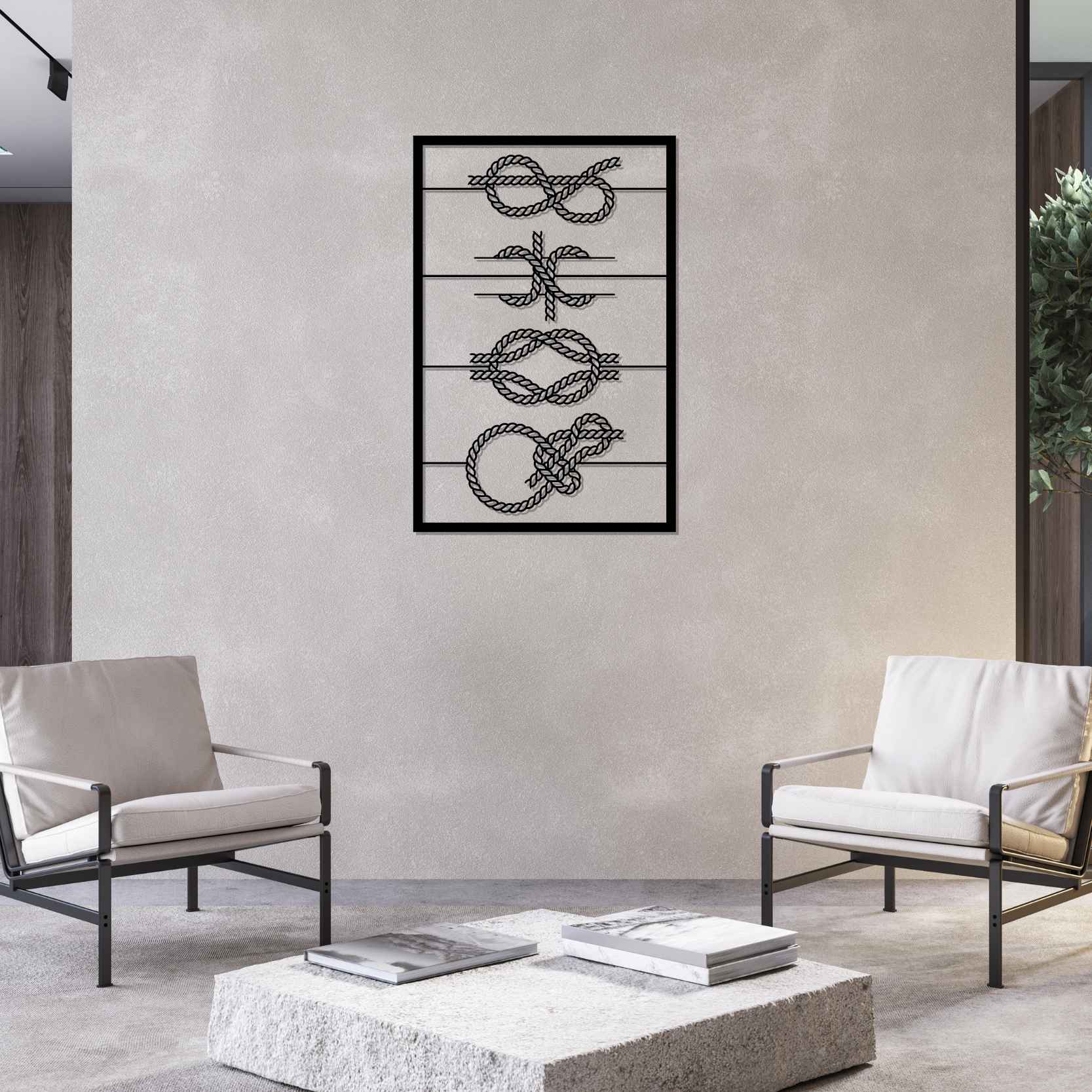 DEKORACJA ścienna Obraz KNOTS FRAME
