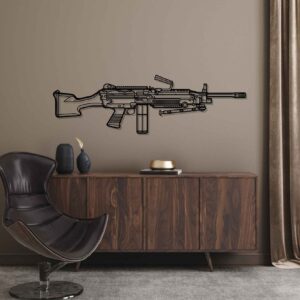 DEKORACJA ścienna Obraz M249 SAW Belt Fed Mag