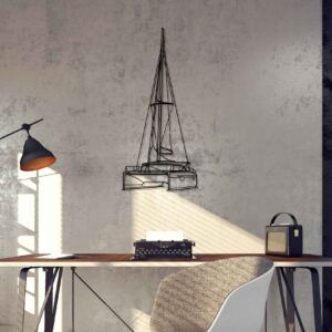 DEKORACJA ścienna Obraz SAILBOAT MODEL LUCIA 40 ANGLE