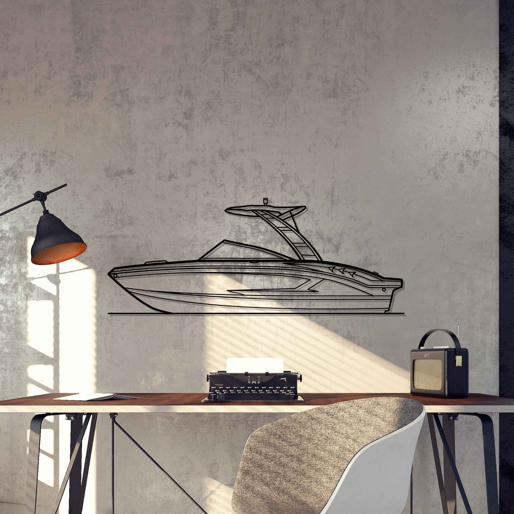 DEKORACJA ścienna Obraz BOAT MODEL H2O 21 SPORT