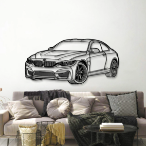 DEKORACJA ścienna Obraz Samochód BMW 2014 F82 M4 PERSPECTIVE