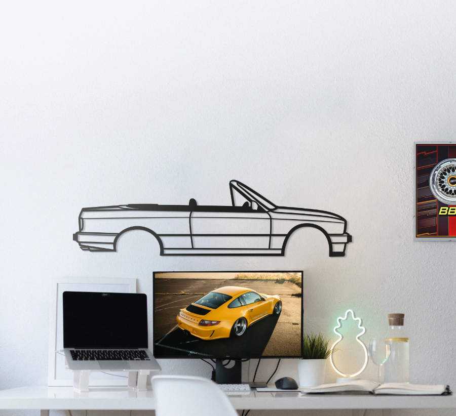 DEKORACJA ścienna Obraz Samochód BMW CABRIO E30