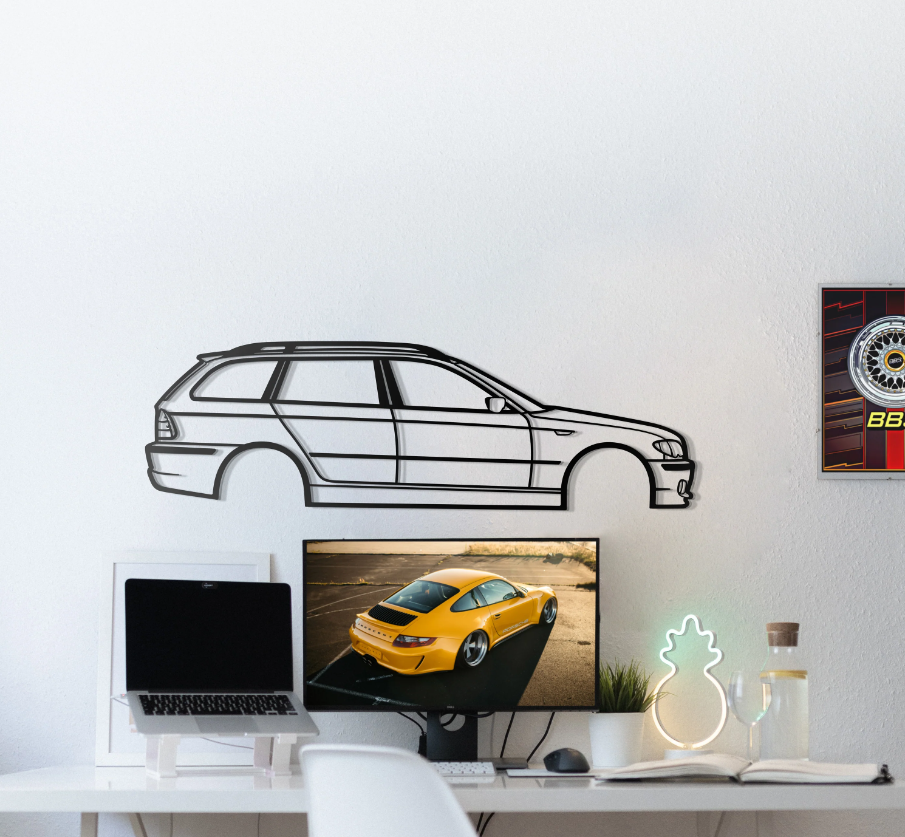 DEKORACJA ścienna Obraz Samochód BMW E46 TOURING
