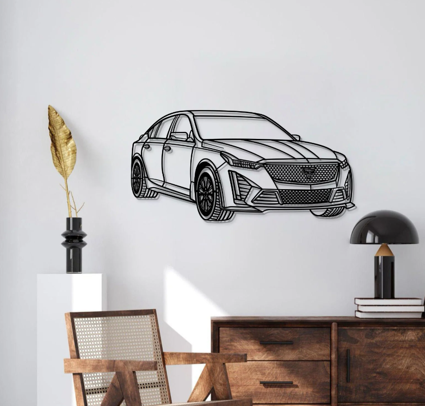DEKORACJA ścienna Obraz Samochód CADILLAC CT5-V BLACKWING PERSPECTIVE 2023
