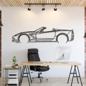 DEKORACJA ścienna Obraz Samochód CHEVROLET CORVETTE C7 CABRIO 2014