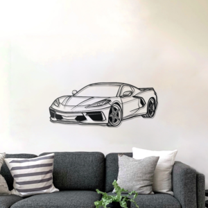 DEKORACJA ścienna Obraz Samochód CHEVROLET CORVETTE C8 PERSPECTIVE