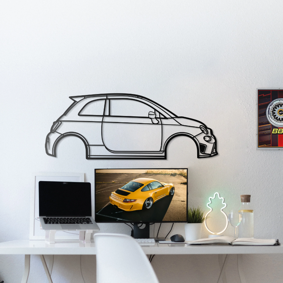 DEKORACJA ścienna Obraz Samochód FIAT 595 ABARTH 2019