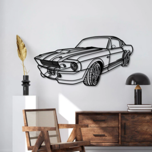 DEKORACJA ścienna Obraz Samochód FORD MUSTANG GT500 FASTBACK 1967