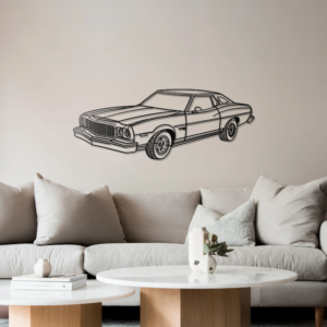 DEKORACJA ścienna Obraz Samochód FORD GRAN TORINO PERSPECTIVE 1975
