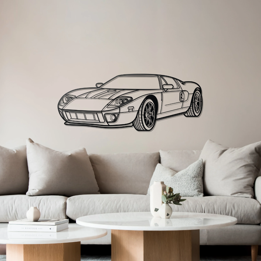 DEKORACJA ścienna Obraz Samochód FORD GT PERSPECTIVE