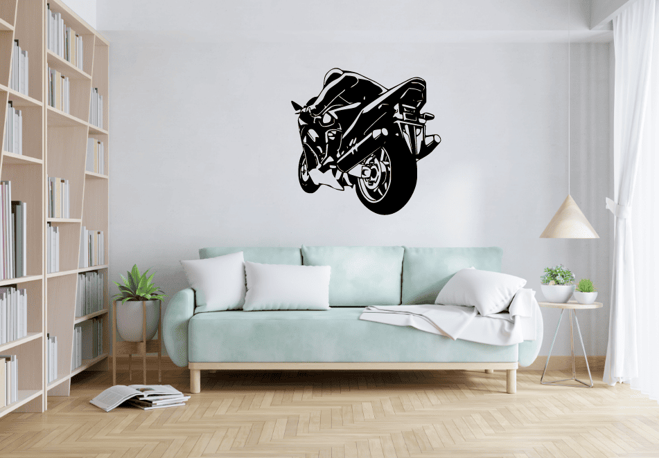 MOTOCYKL PANEL ŚCIENNY NAKLEJKA OBRAZ