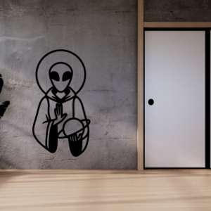 UFO KOSMITA DEKORACJA PANEL ŚCIENNY NAKLEJKA OBRAZ