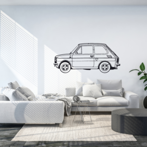 DEKORACJA ścienna Obraz samochód Maluch Fiat 126p