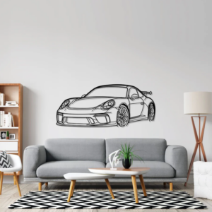 DEKORACJA ścienna Obraz samochód Porsche 911 GT3 model 991 Front