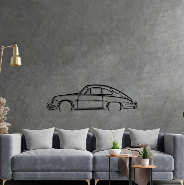 DEKORACJA ścienna Obraz samochód Porsche 356 Coupe