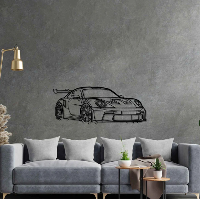 DEKORACJA ścienna Obraz samochód Porsche 911 992 GT3 RS Angle