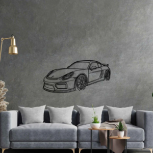 DEKORACJA ścienna Obraz samochód Porsche 981 Cayman GT4 Angle Front