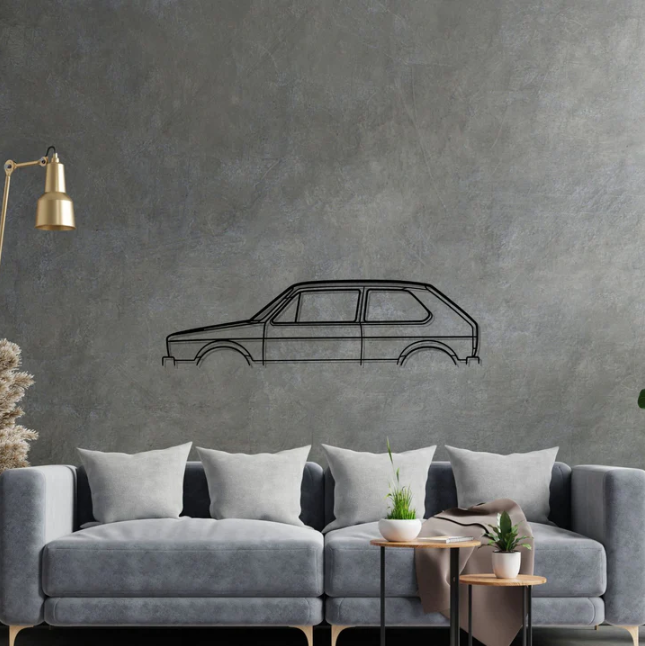 DEKORACJA ścienna Obraz samochód Volkswagen Golf MK1