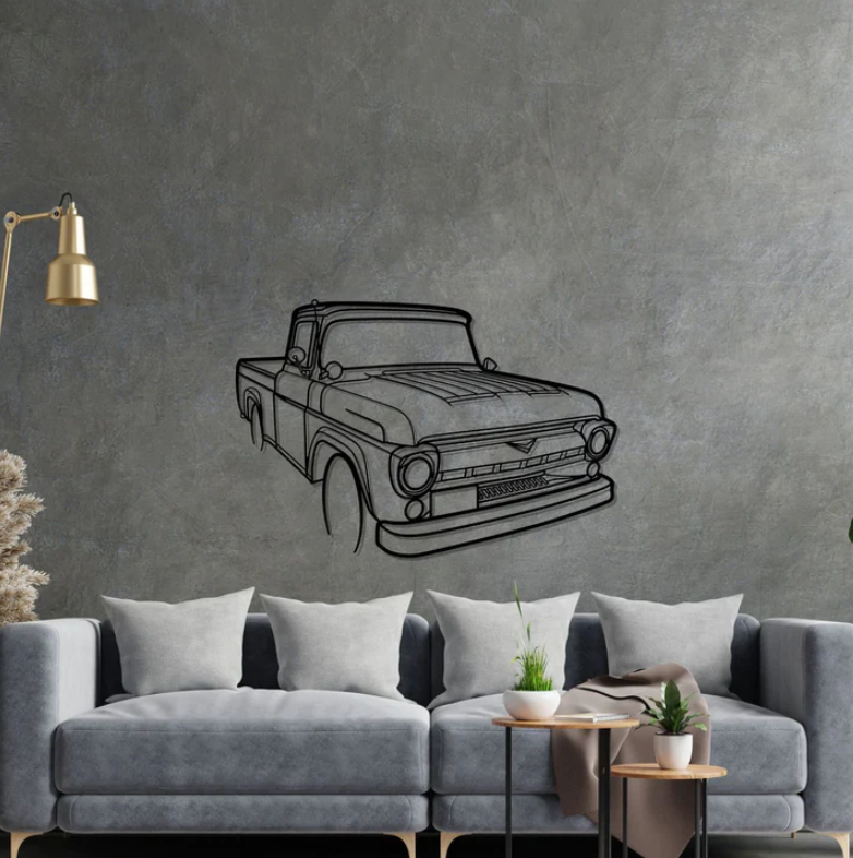 DEKORACJA ścienna Obraz samochód Ford F100 1955