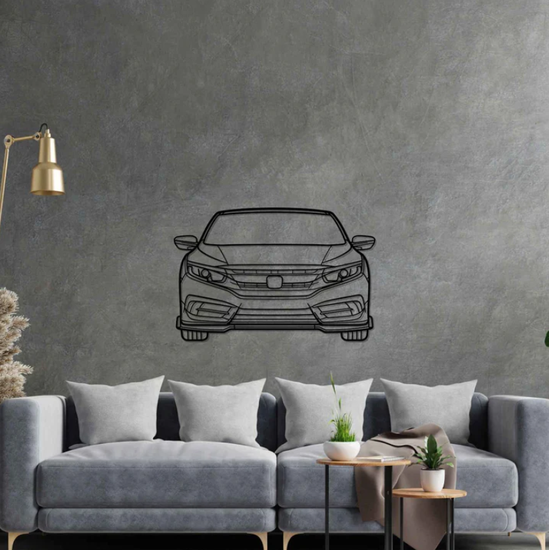 DEKORACJA ścienna Obraz Samochód Honda Civic 2016 Front