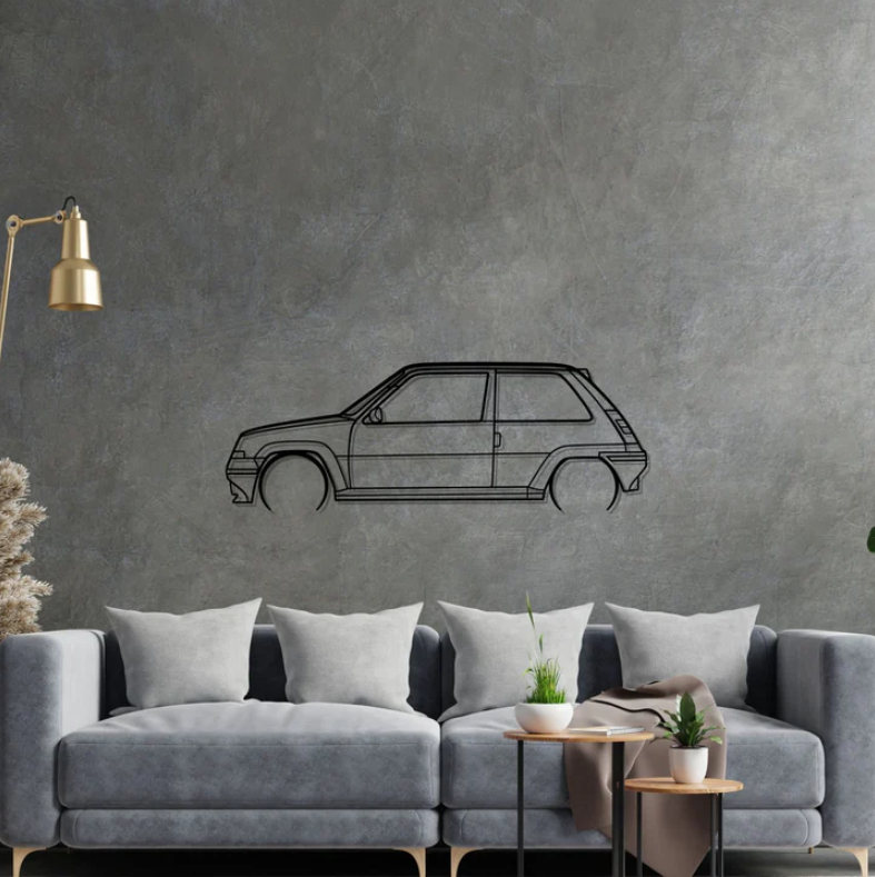 DEKORACJA ścienna Obraz Samochód Renault 5 GT Turbo