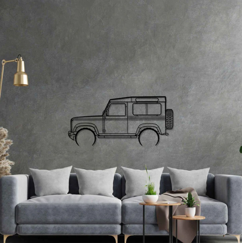DEKORACJA ścienna Obraz Samochód Land Rover Defender 90 2005