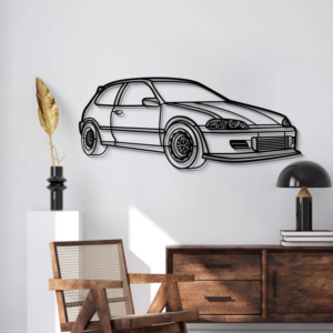 DEKORACJA ścienna Obraz Samochód HONDA CIVIC HB DRAG PERSPECTIVE 1993