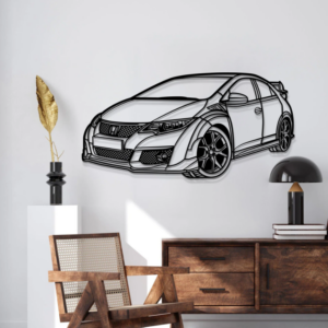 DEKORACJA ścienna Obraz Samochód HONDA CIVIC TYPE-R FK2 PERSPECTIVE 2015