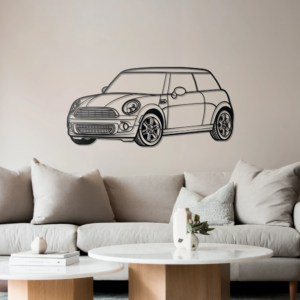 DEKORACJA ścienna Obraz Samochód MINI COOPER PERSPECTIVE