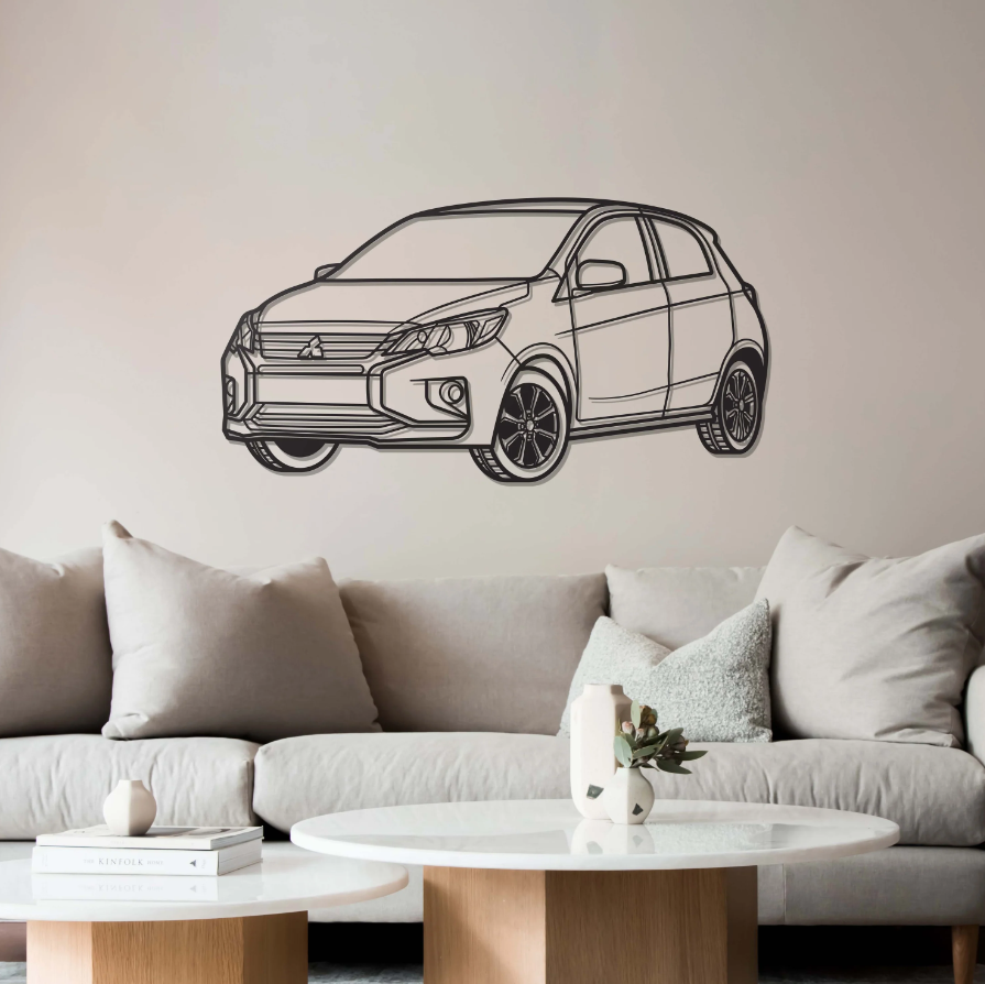 DEKORACJA ścienna Obraz Samochód MITSUBISHI MIRAGE PERSPECTIVE 2020