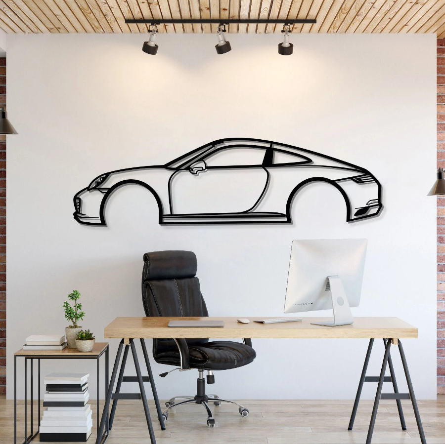 DEKORACJA ścienna Obraz Samochód PORSCHE 911 2017