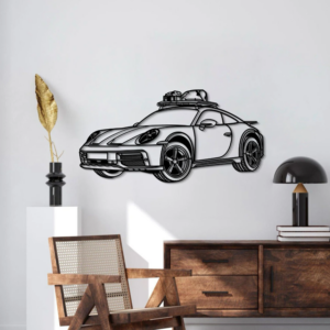DEKORACJA ścienna Obraz Samochód PORSCHE 911 DAKAR 2023
