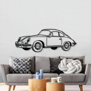 DEKORACJA ścienna Obraz Samochód PORSCHE 356 SC PERSPECTIVE 1964