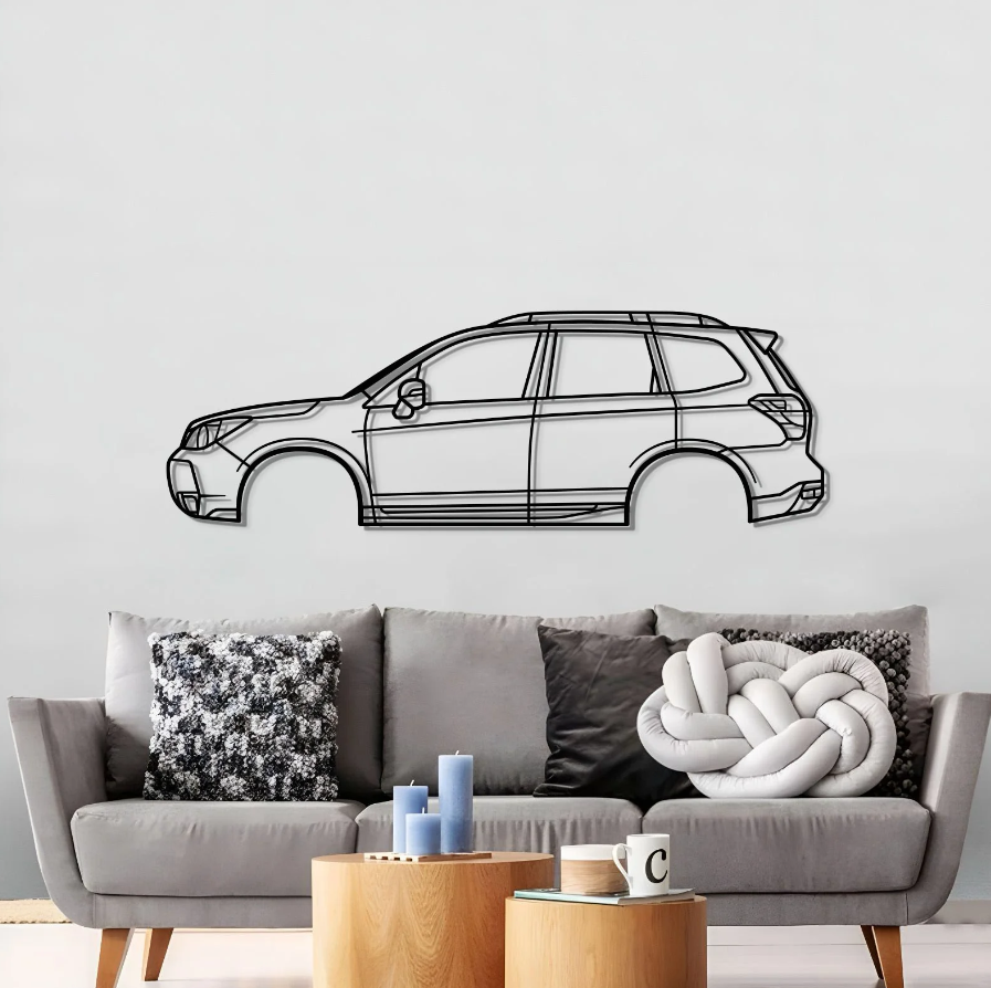 DEKORACJA ścienna Obraz Samochód SUBARU FORESTER 4TH GEN 2014
