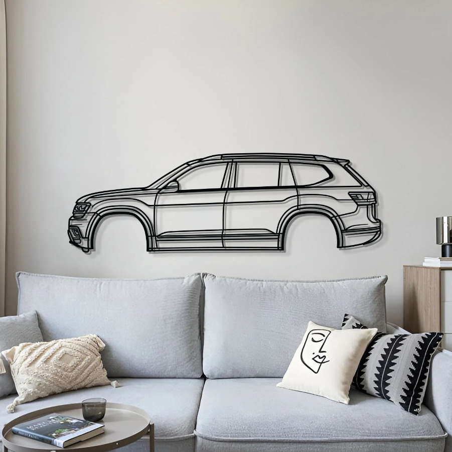 DEKORACJA ścienna Obraz Samochód VOLKSWAGEN ATLAS 1ST GEN (CA1) 2018