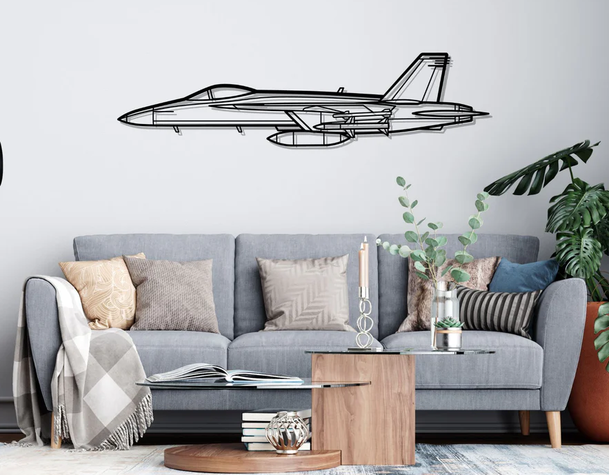 DEKORACJA ścienna Obraz Samolot F-18 HORNET