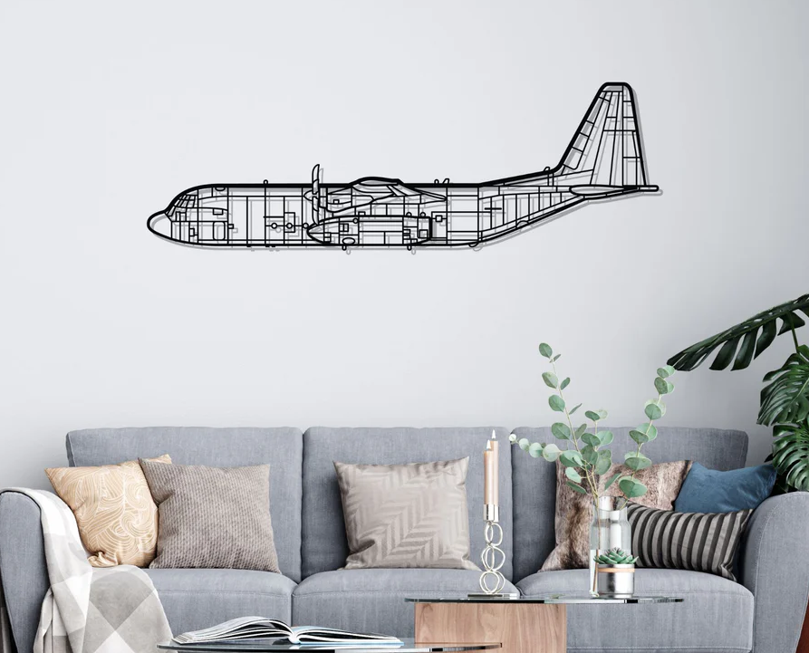 DEKORACJA ścienna Obraz Samolot C-130