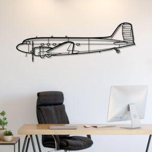 DEKORACJA ścienna Obraz Samolot DC-3C