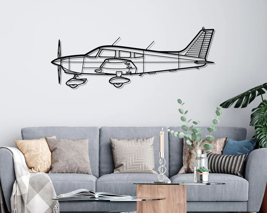 DEKORACJA ścienna Obraz Samolot PA-28 WARRIOR