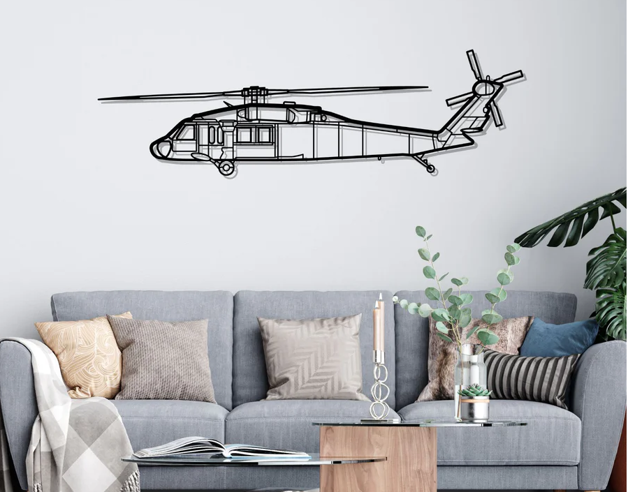 DEKORACJA ścienna Obraz UH-60L BLACK HAWK