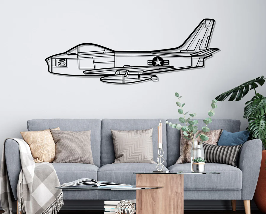 DEKORACJA ścienna Obraz F-86 SABRE