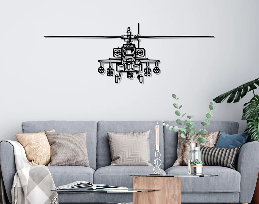 DEKORACJA ścienna Obraz AH-64D APACHE