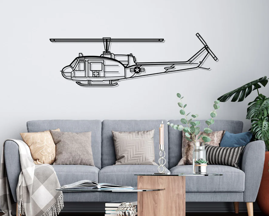 DEKORACJA ścienna Obraz UH-1-MED HUEY