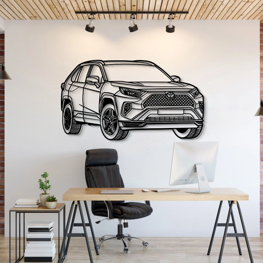 DEKORACJA ścienna Obraz Samochód TOYOTA RAV4 GR SPORT PERSPECTIVE 2023