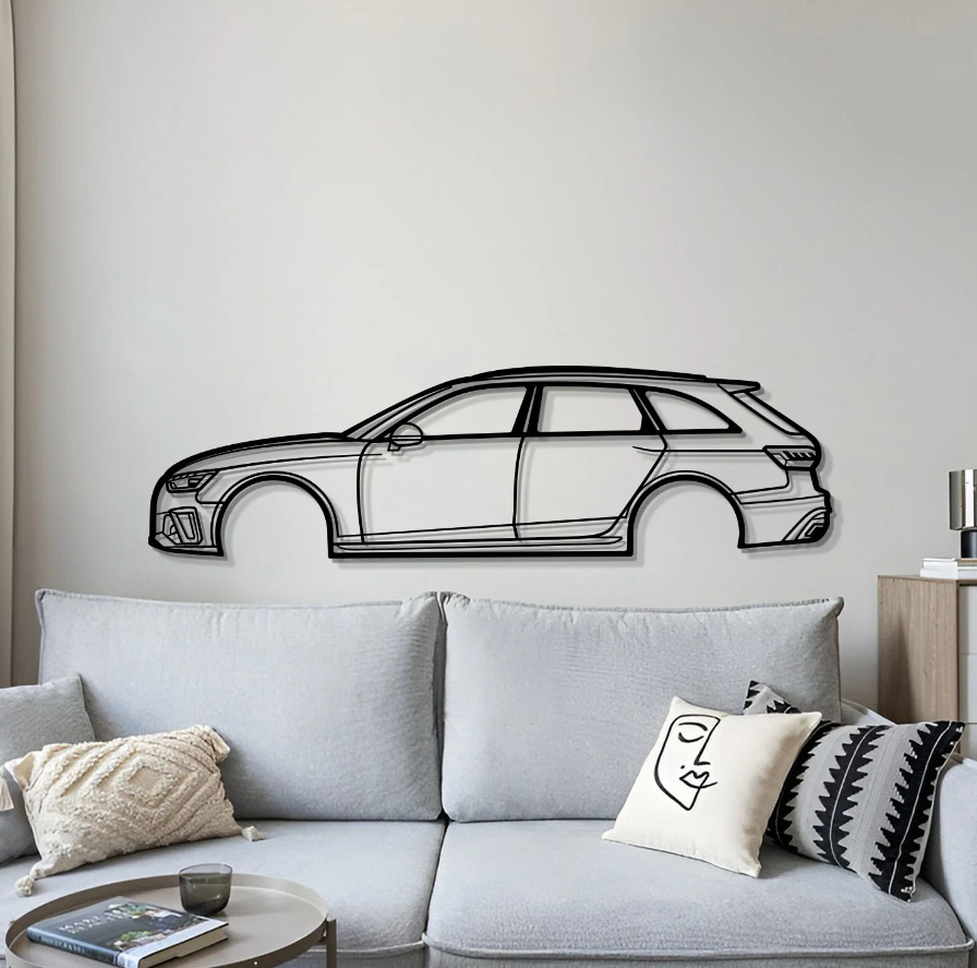DEKORACJA ścienna Obraz Samochód AUDI A4 AVANT S LINE 2021