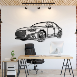 DEKORACJA ścienna Obraz Samochód AUDI A4 PERSPECTIVE 2019