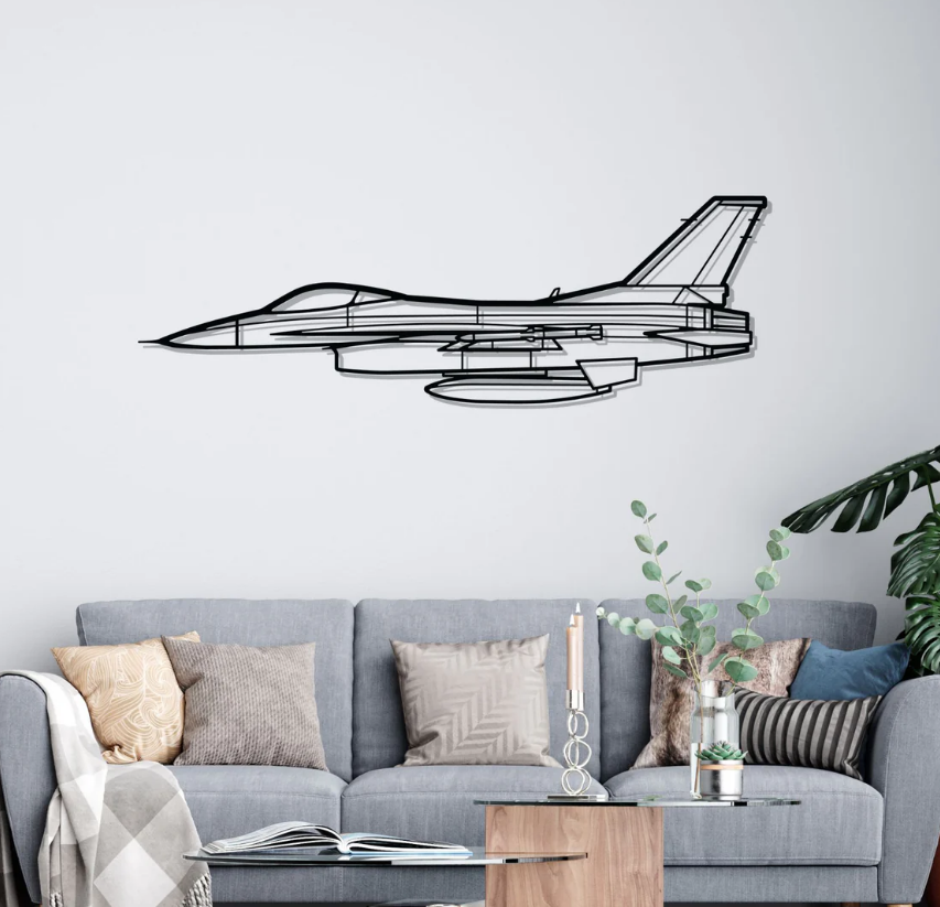 DEKORACJA ścienna Obraz F-16A