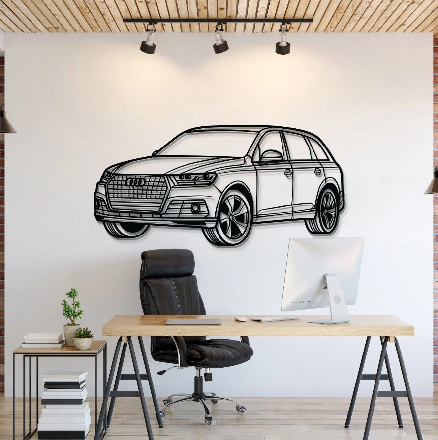 DEKORACJA ścienna Obraz Samochód AUDI Q7 2016