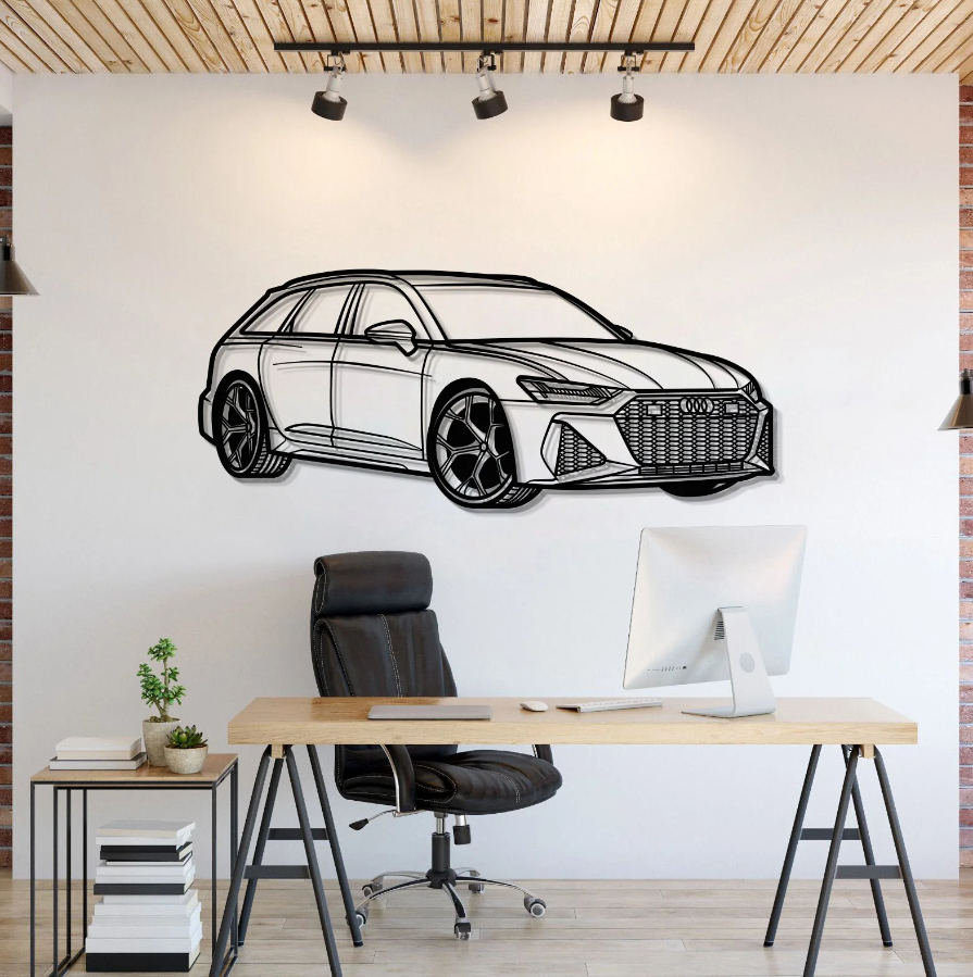 DEKORACJA ścienna Obraz Samochód AUDI RS6