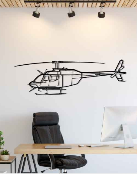 DEKORACJA ścienna Obraz Model 206 HELICOPTER
